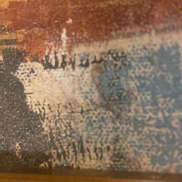 Antique Hand oil painting Frame Vintage